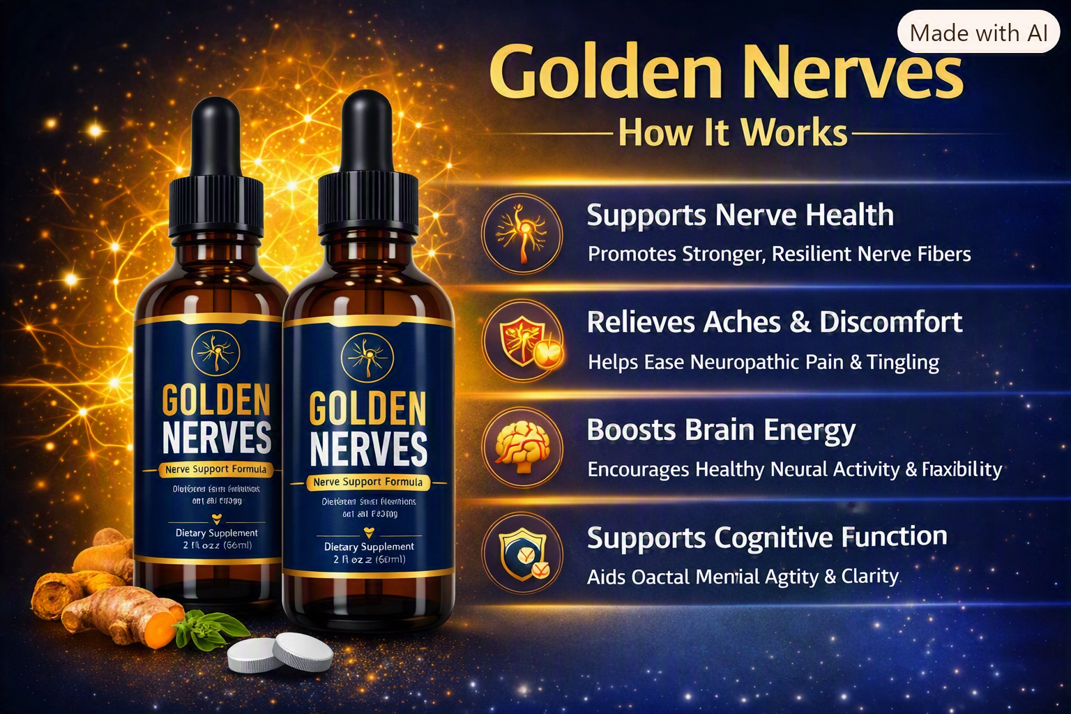 How Golden Nerves works — nerve support pathways